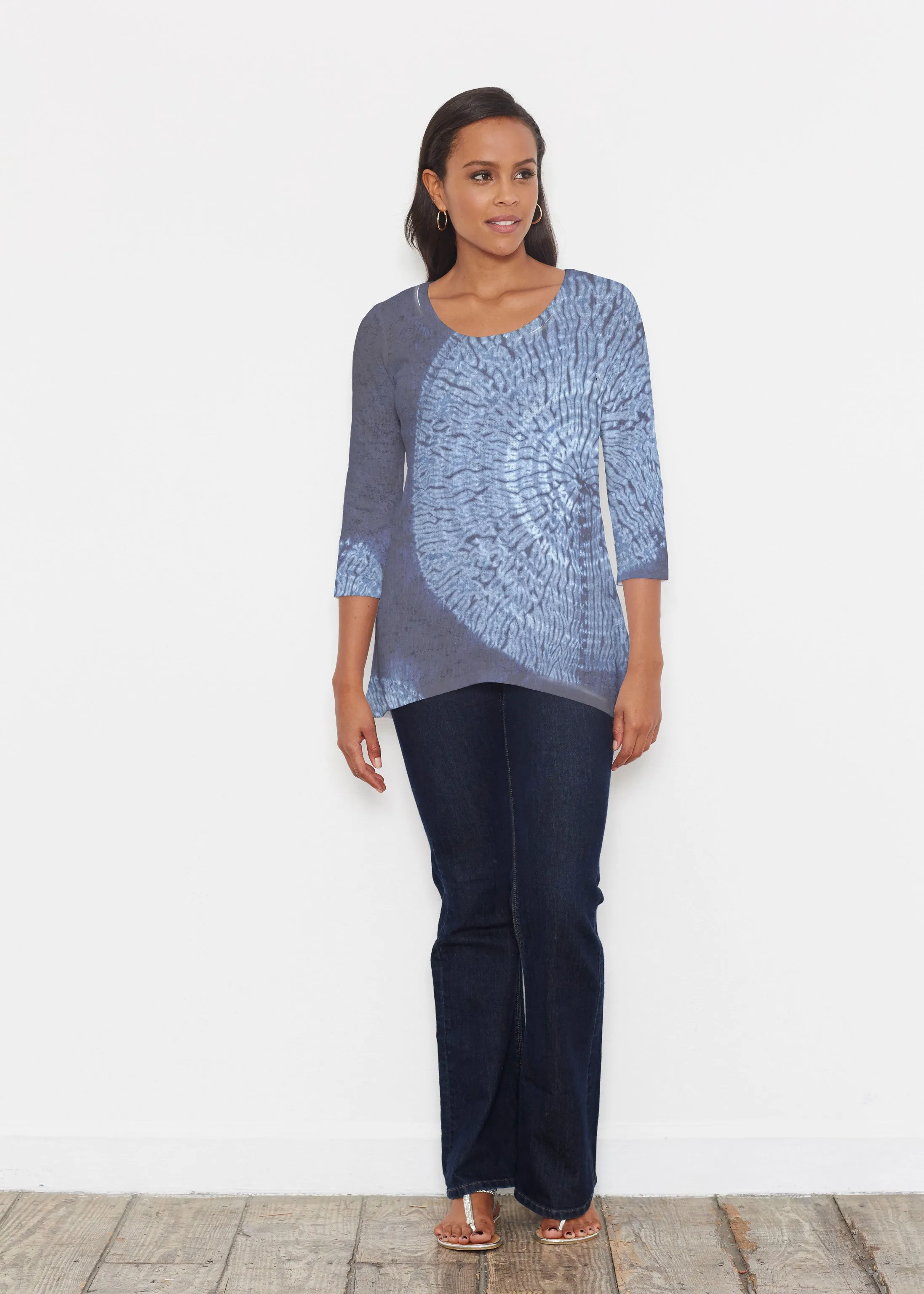 Dandelion Dream (14169) ~ Katherine Hi-Lo Thermal Tunic