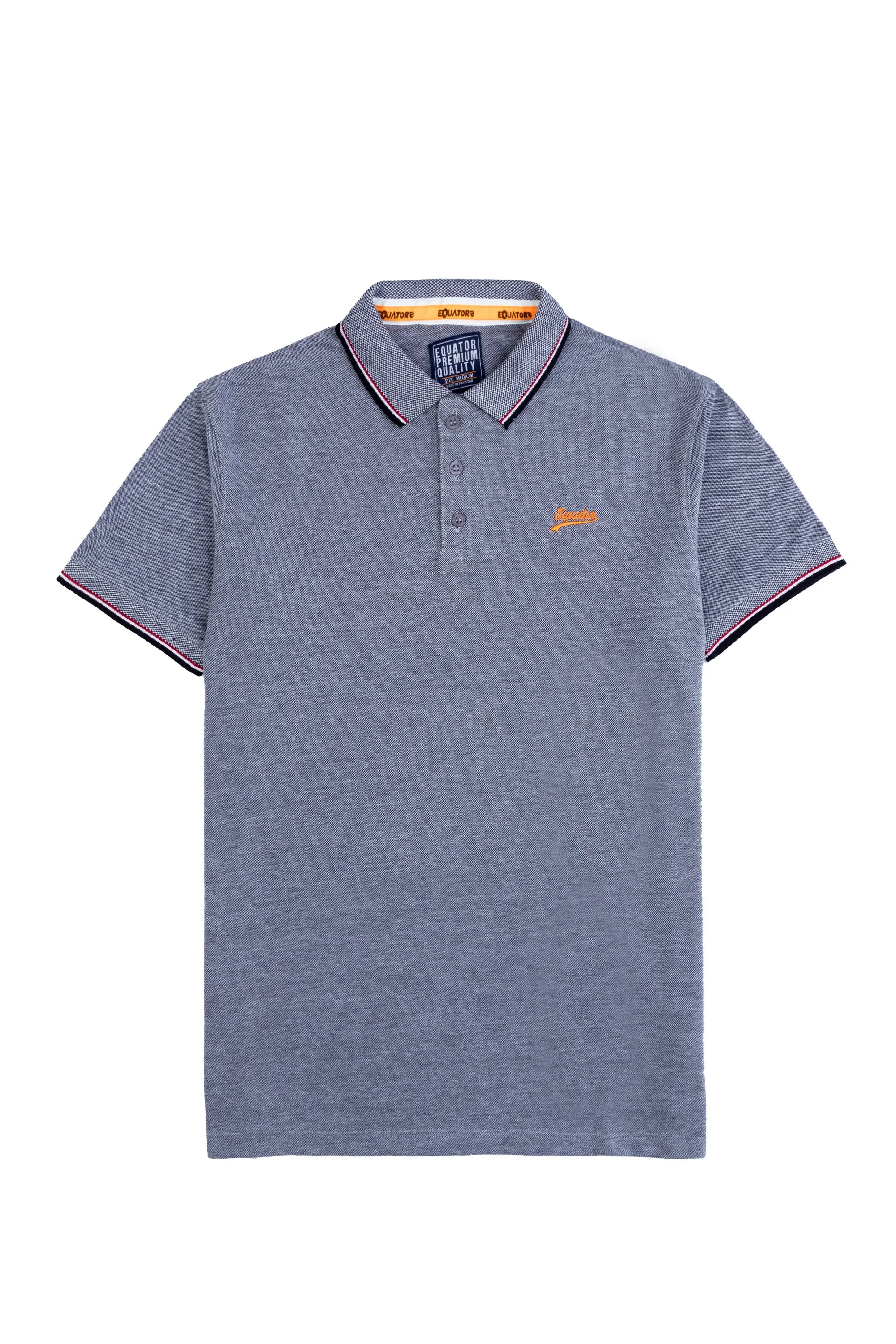 Dark Grey Collar T-Shirt