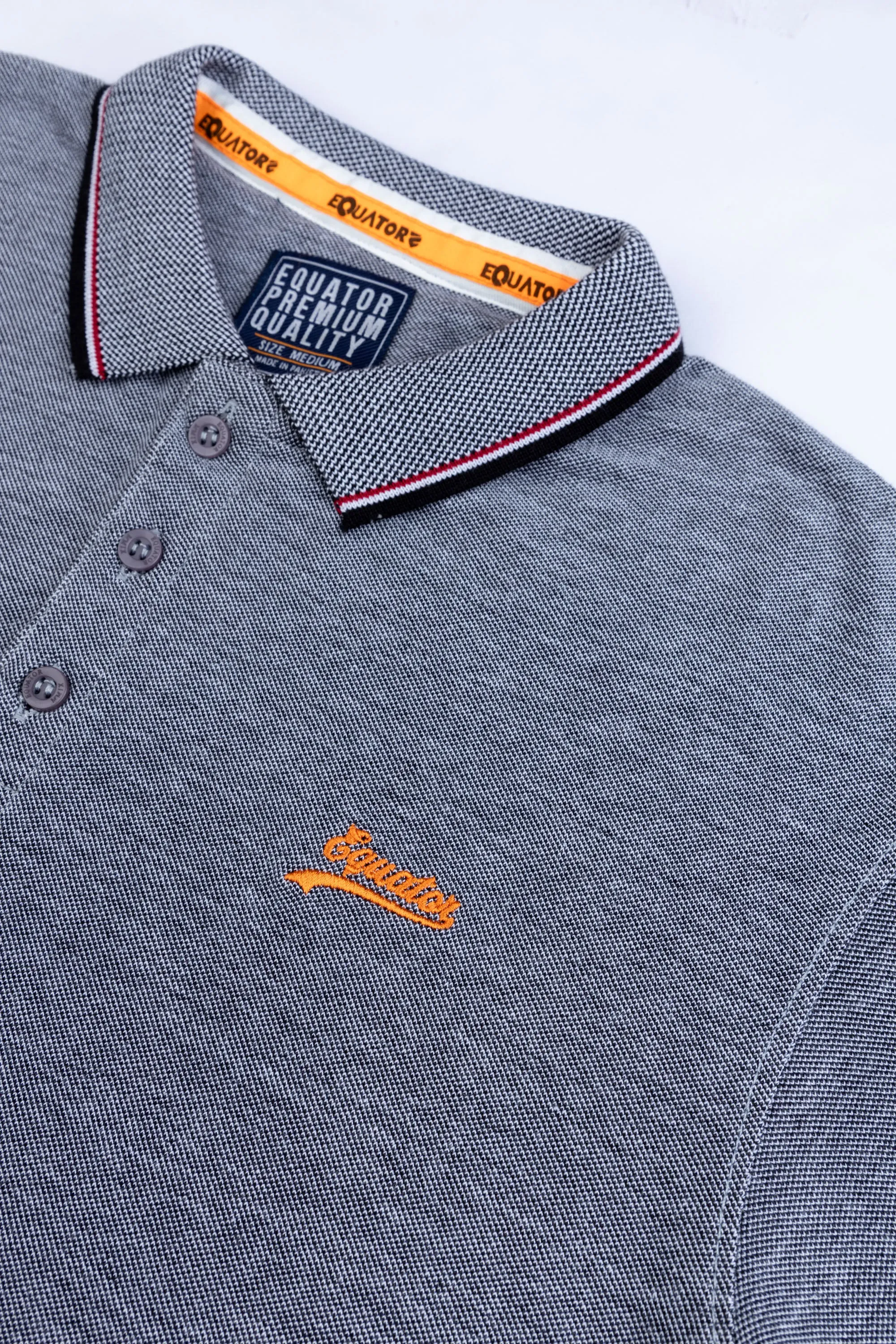 Dark Grey Collar T-Shirt