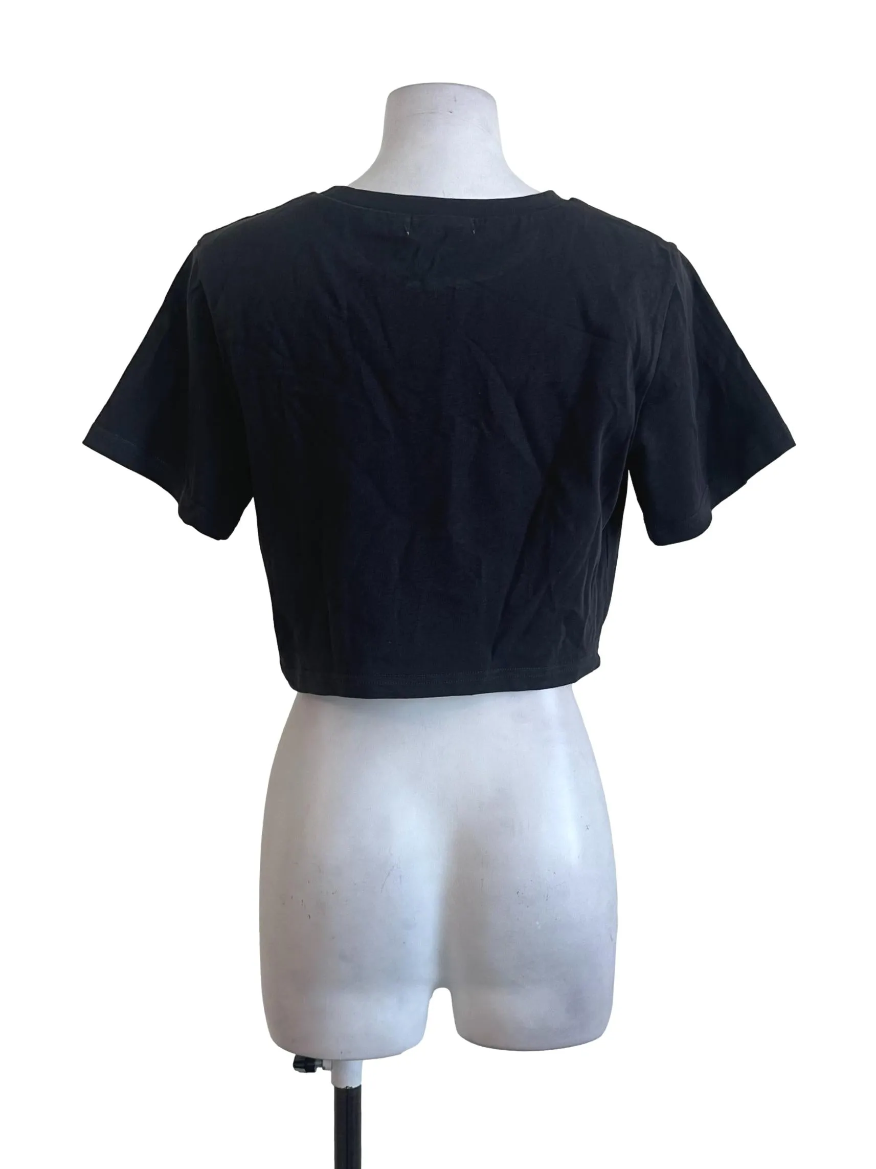 Dark Grey Plain Tee Top