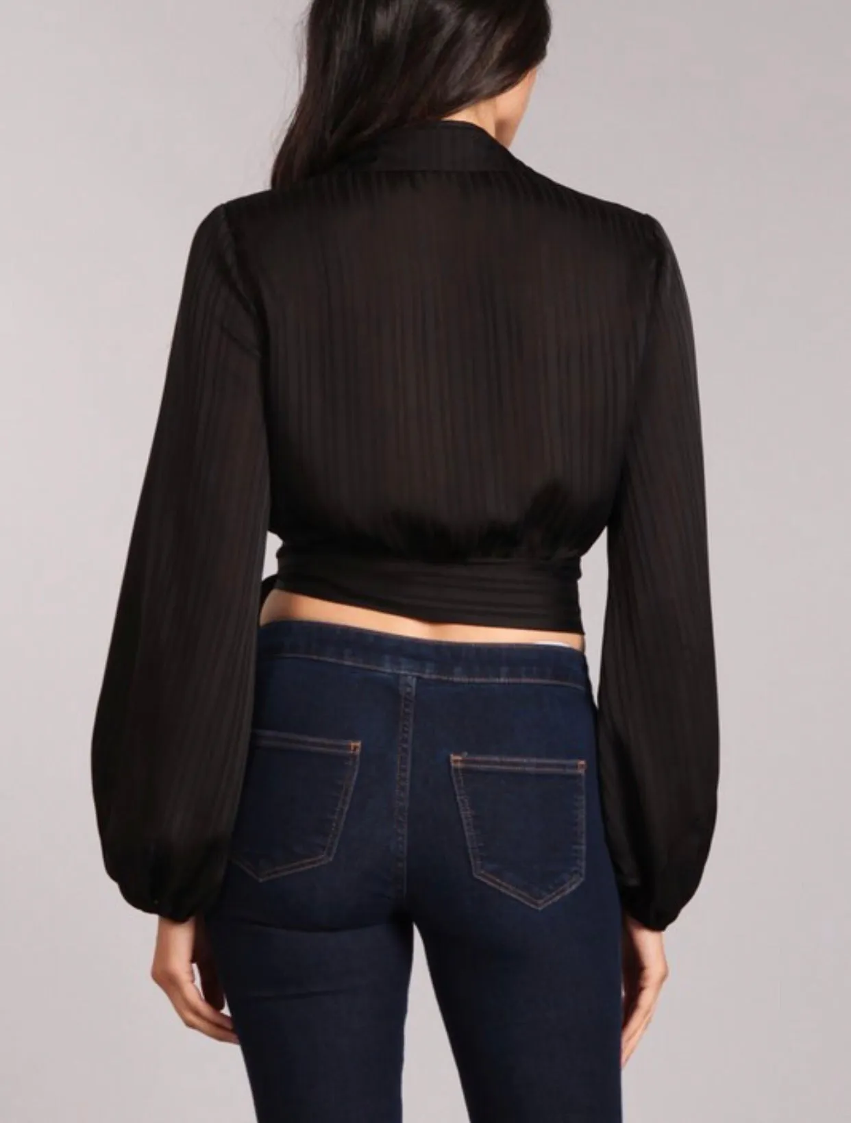 DATE NIGHT STRIPE CROP TOP