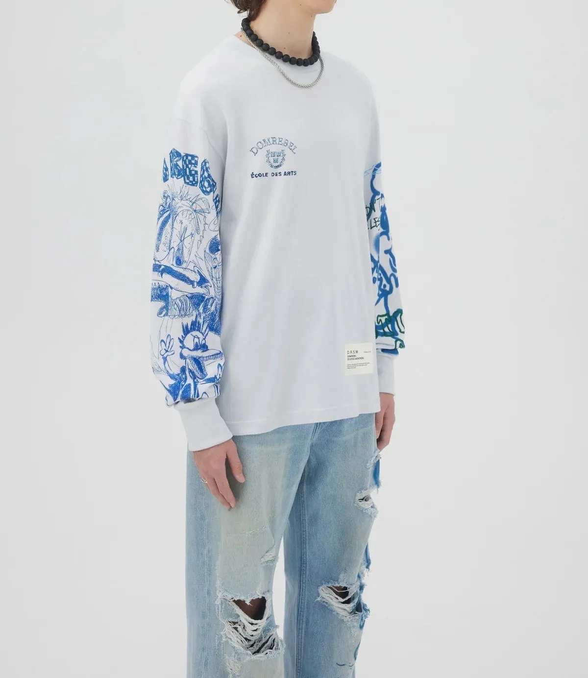 Daydream Long Sleeve T-Shirt Light Grey