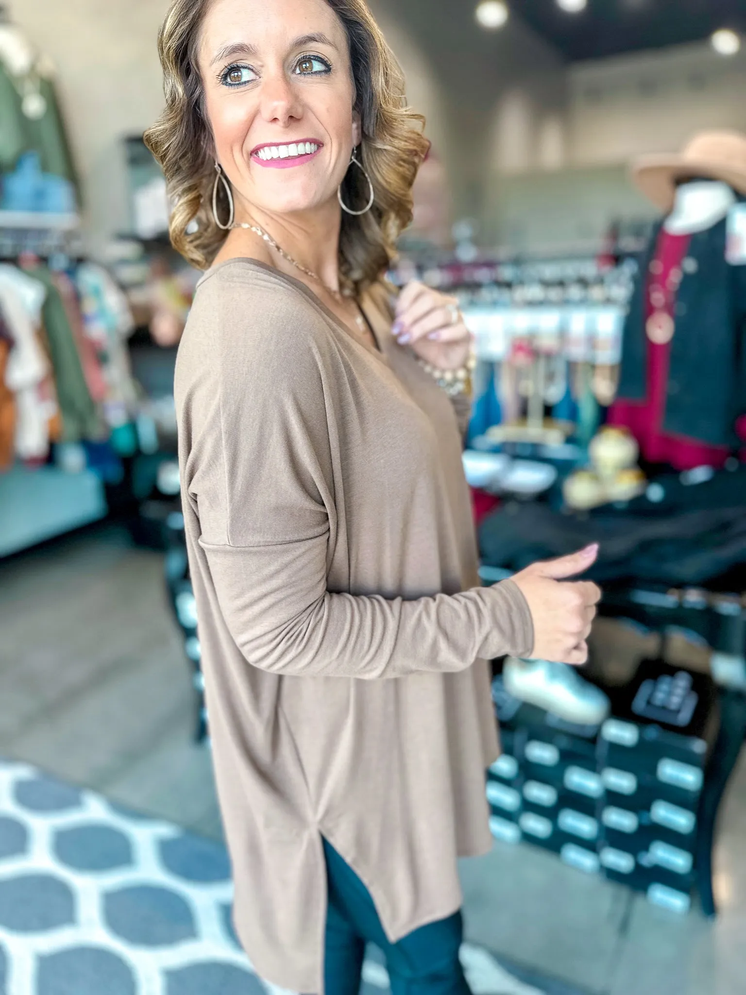 Debbie Drop Shoulder Tunic