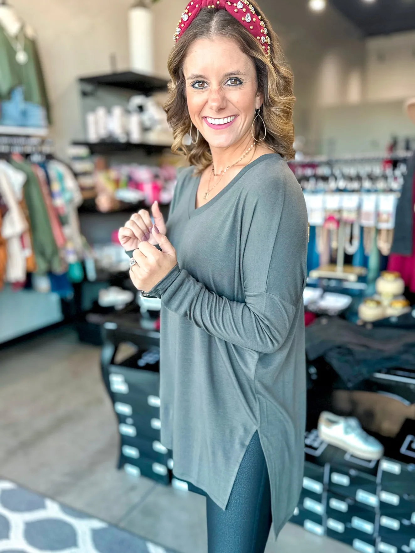 Debbie Drop Shoulder Tunic