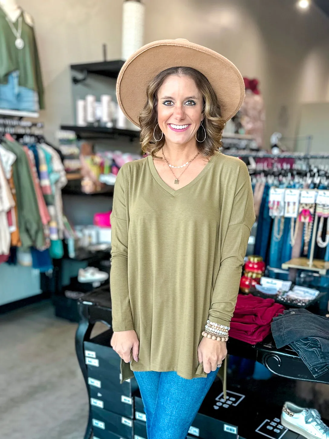 Debbie Drop Shoulder Tunic