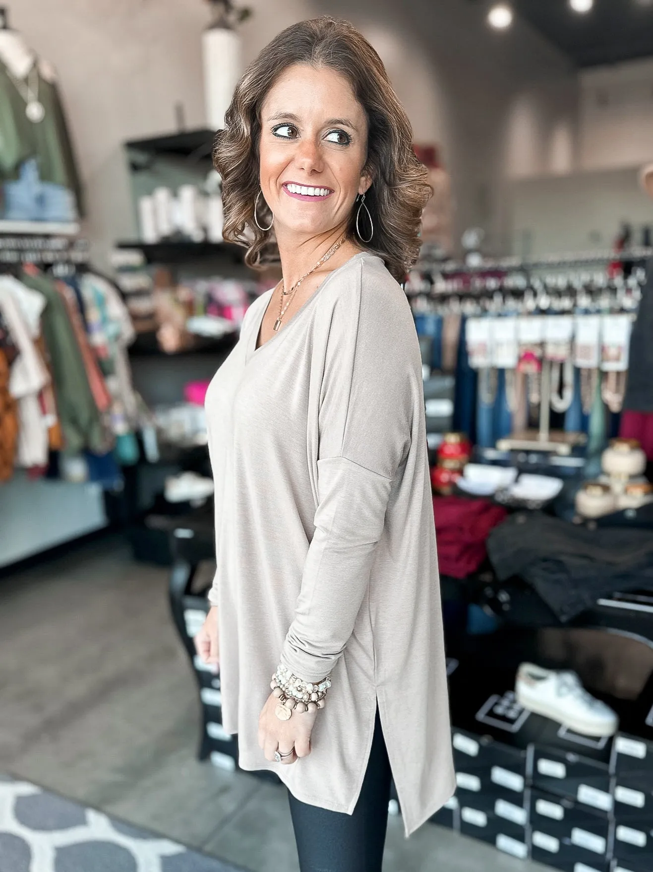 Debbie Drop Shoulder Tunic