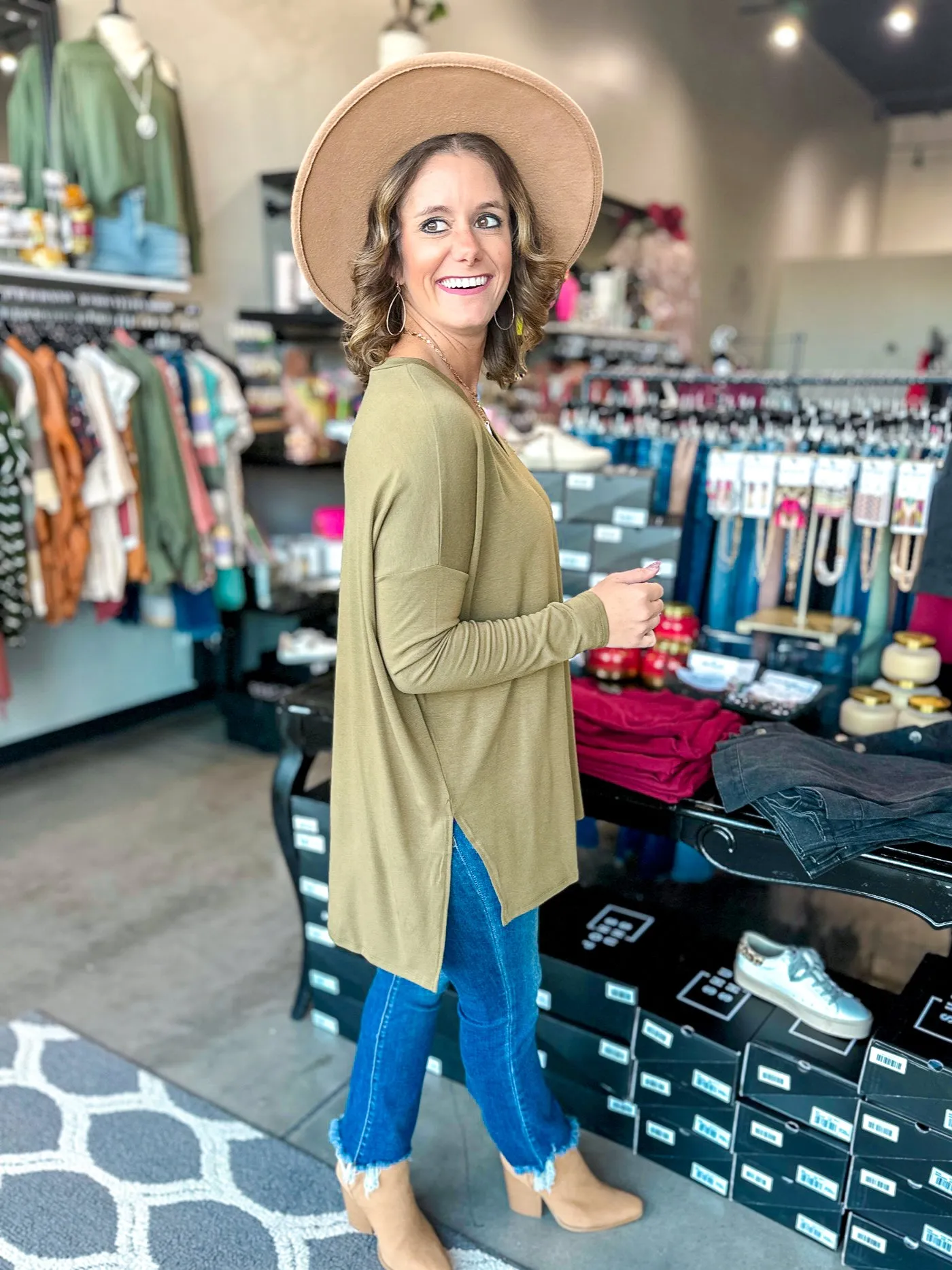 Debbie Drop Shoulder Tunic