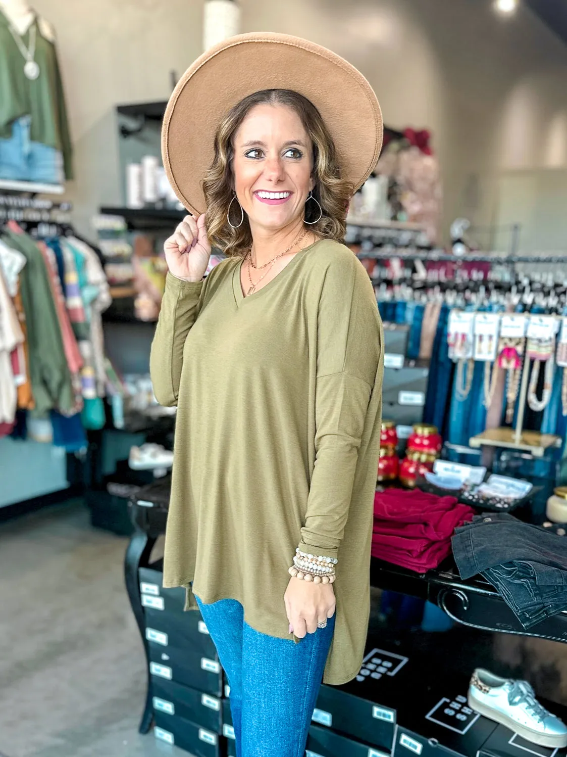 Debbie Drop Shoulder Tunic