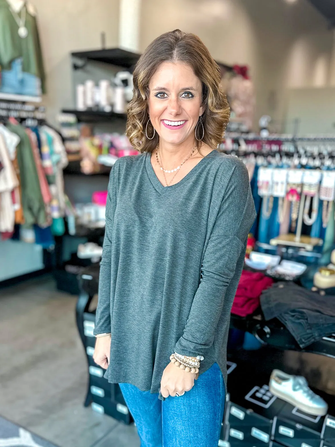 Debbie Drop Shoulder Tunic