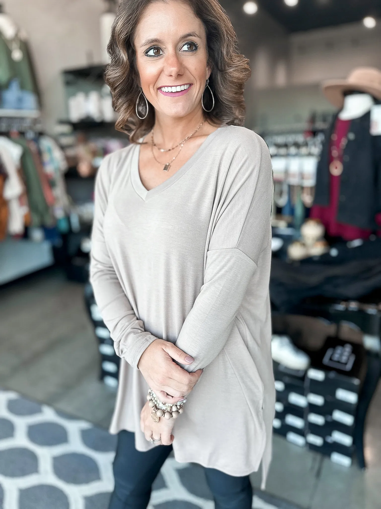 Debbie Drop Shoulder Tunic
