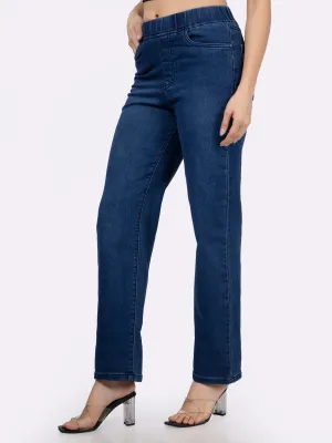 Denim Blue Straight Fit Jeggings
