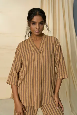 Desert Kala Cotton V Neck Top