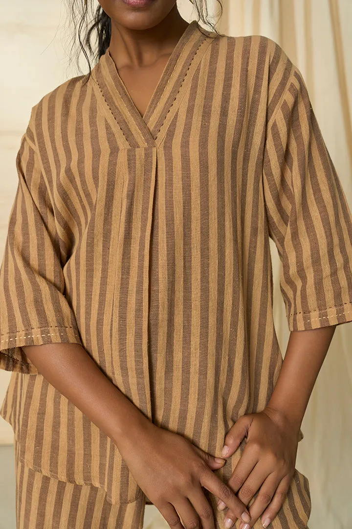 Desert Kala Cotton V Neck Top