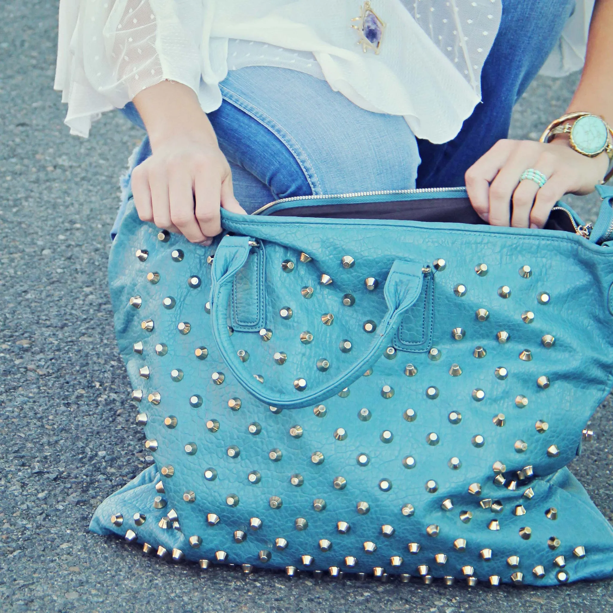 Desert Meadow Tote in Mist