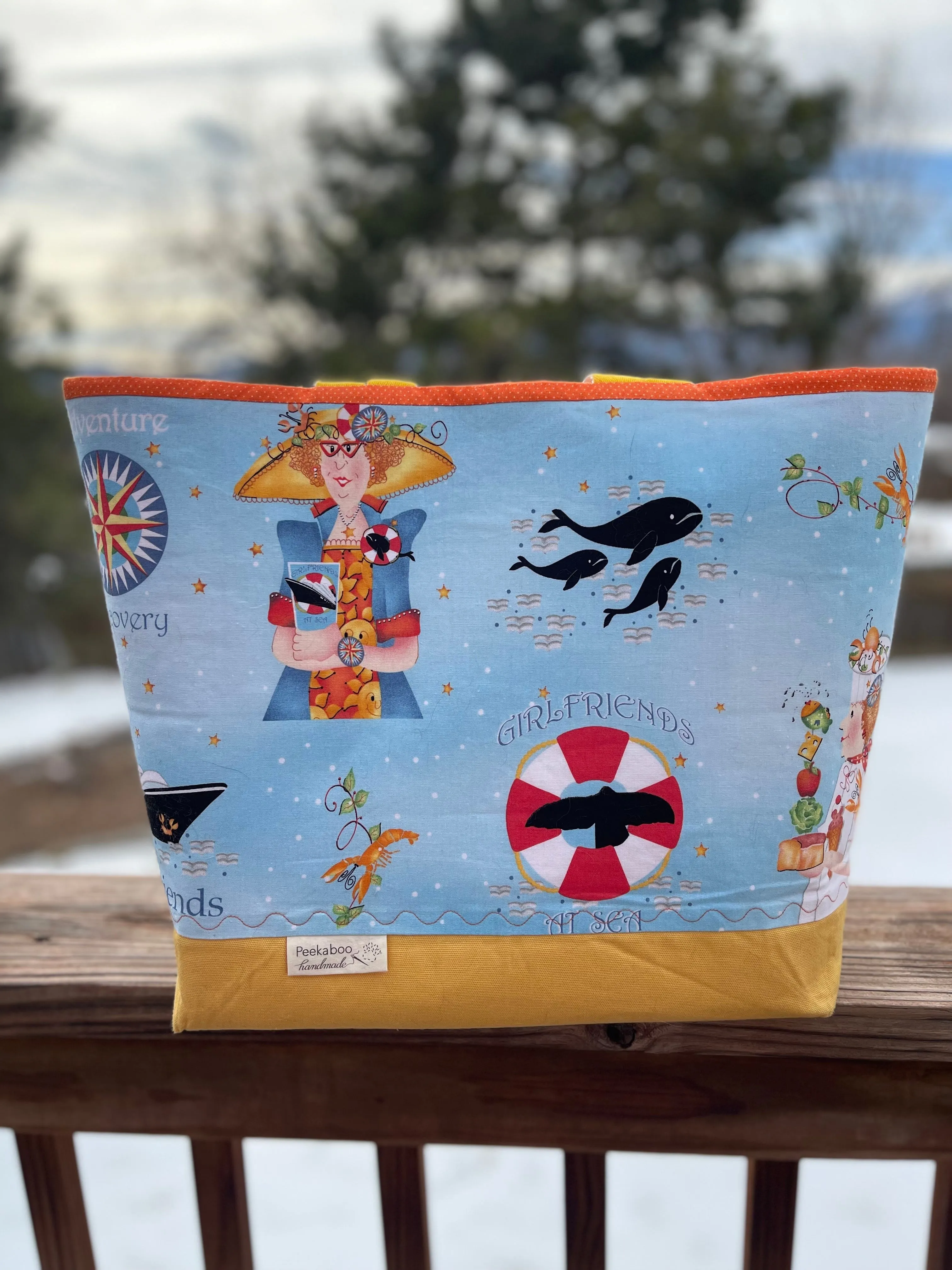 Designer Tote - Girlfriends at Sea