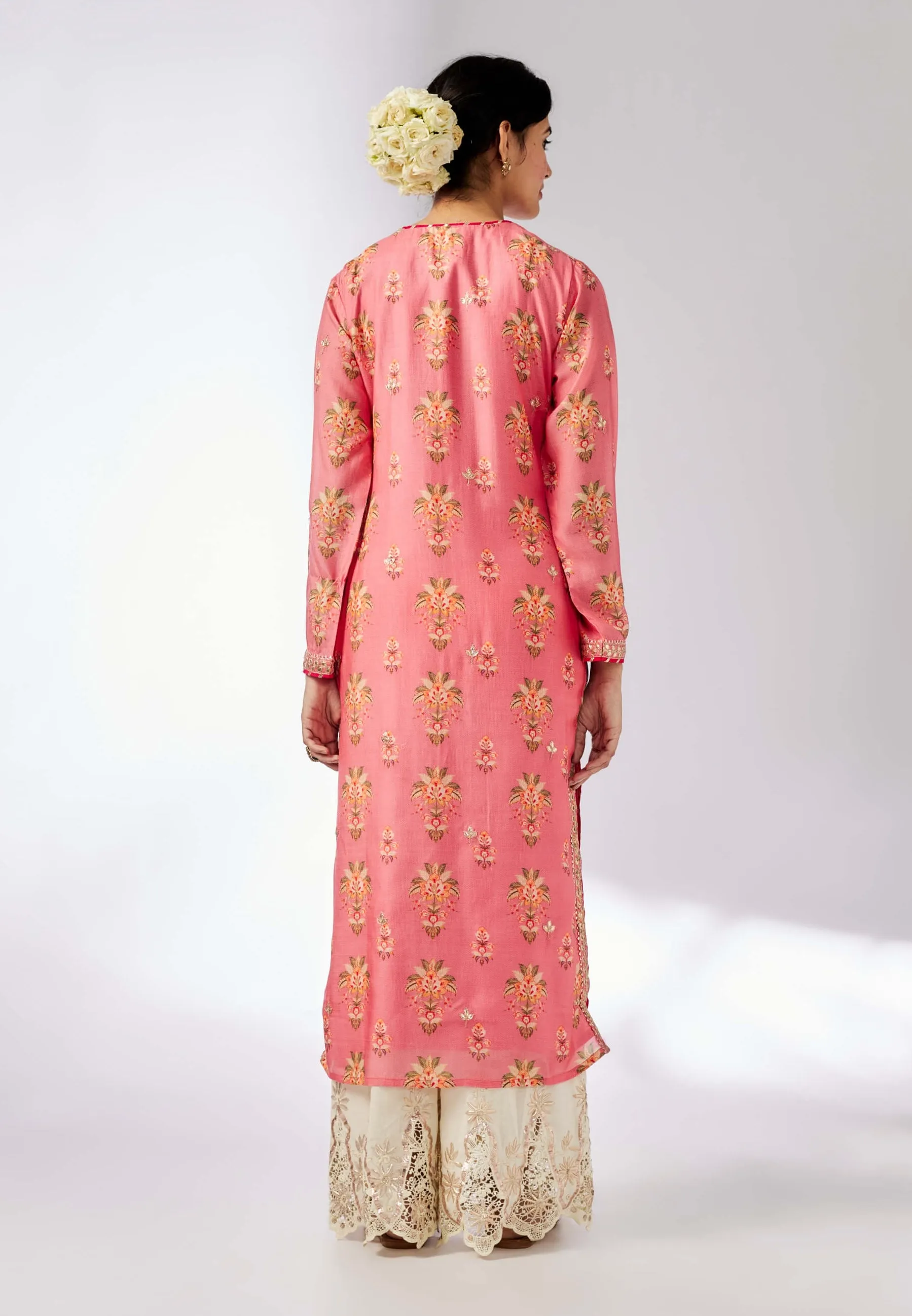 Dhara printed pink tunic