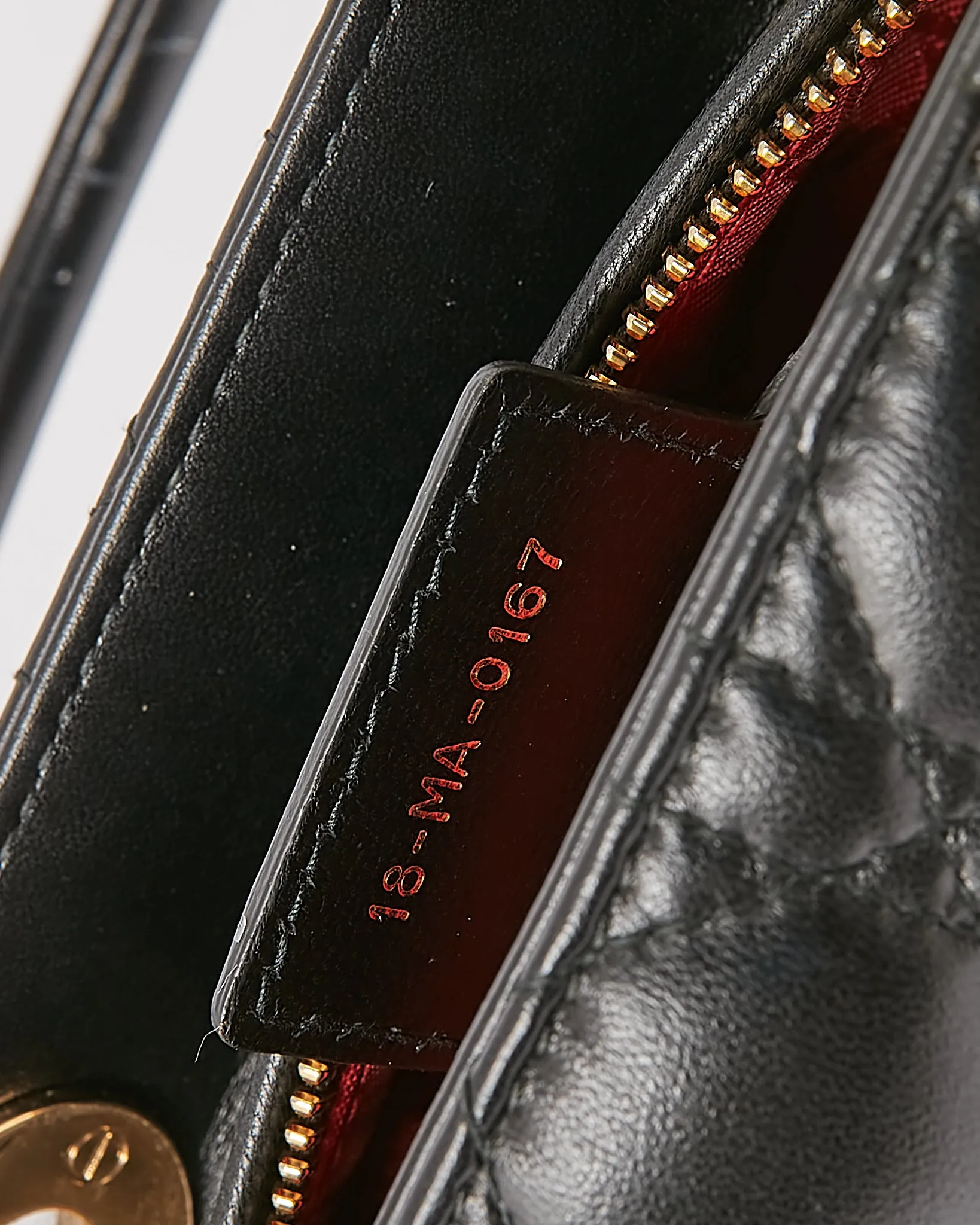 Dior Black Cannage Leather Medium Lady Dior Bag (no strap)