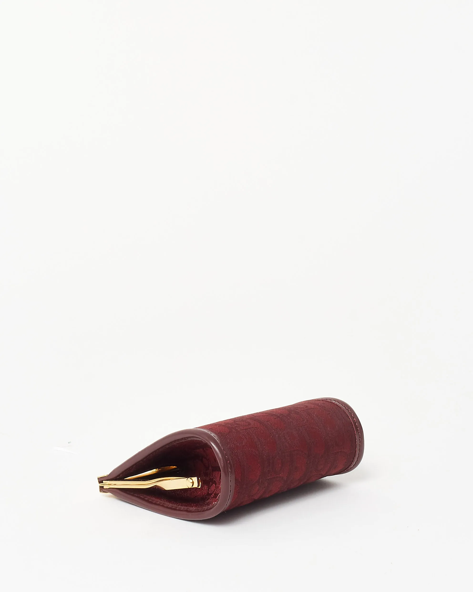 Dior Vintage Burgundy Oblique Coin Purse