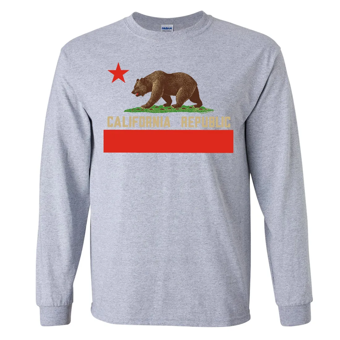 Don Pimentel California Republic Bear Flag Long Sleeve Shirt