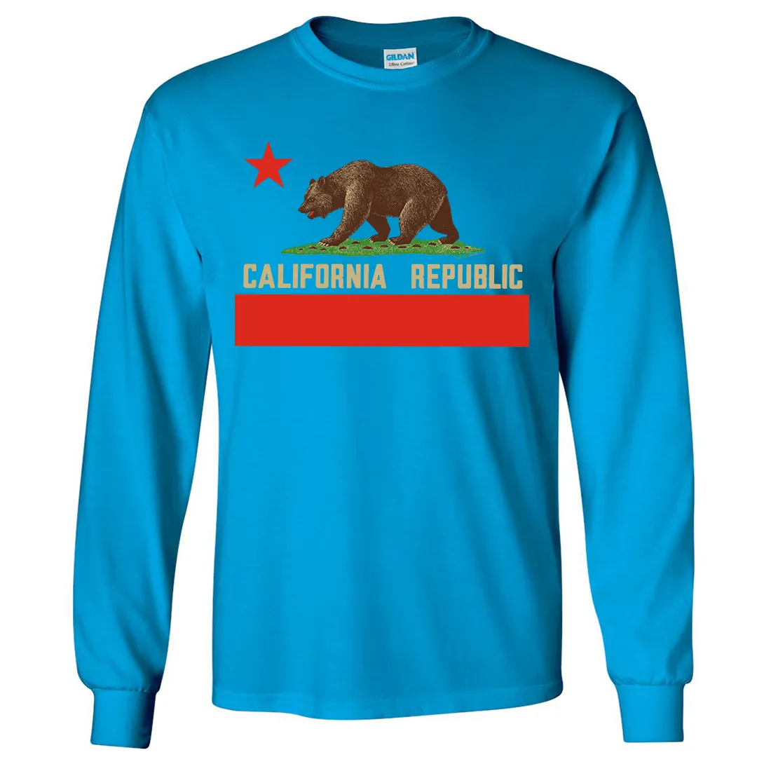 Don Pimentel California Republic Bear Flag Long Sleeve Shirt