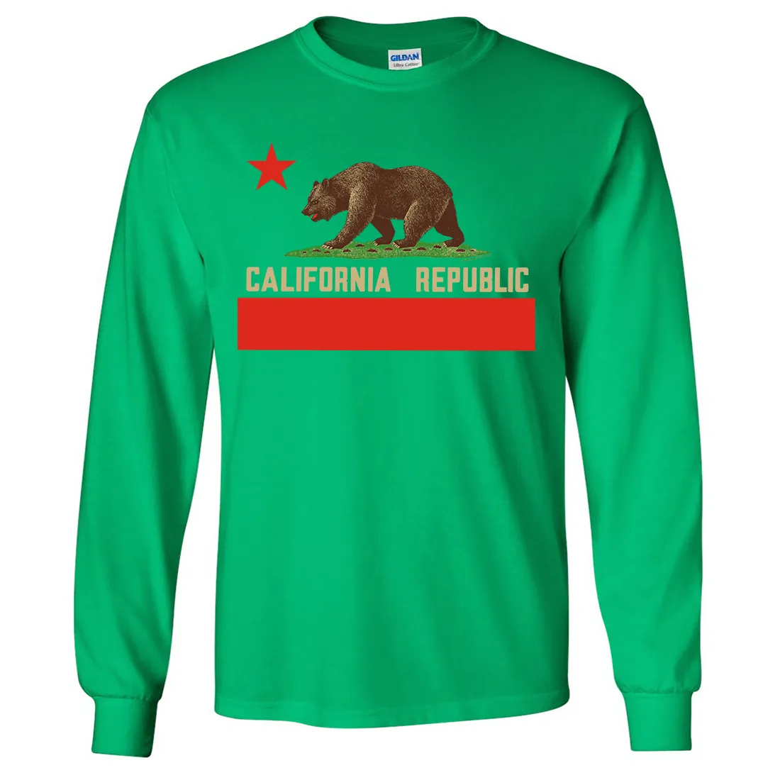 Don Pimentel California Republic Bear Flag Long Sleeve Shirt
