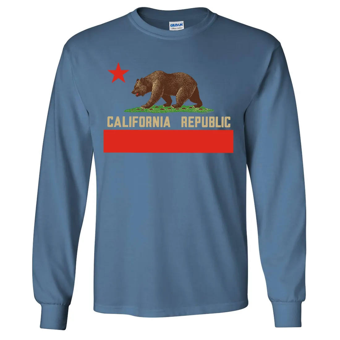 Don Pimentel California Republic Bear Flag Long Sleeve Shirt