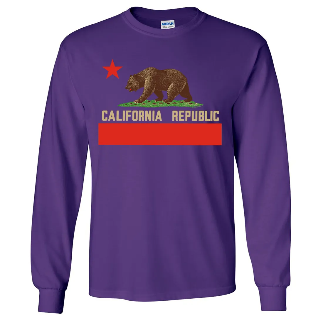 Don Pimentel California Republic Bear Flag Long Sleeve Shirt