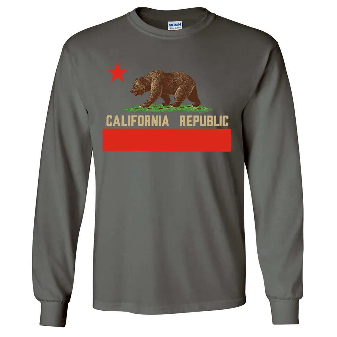 Don Pimentel California Republic Bear Flag Long Sleeve Shirt