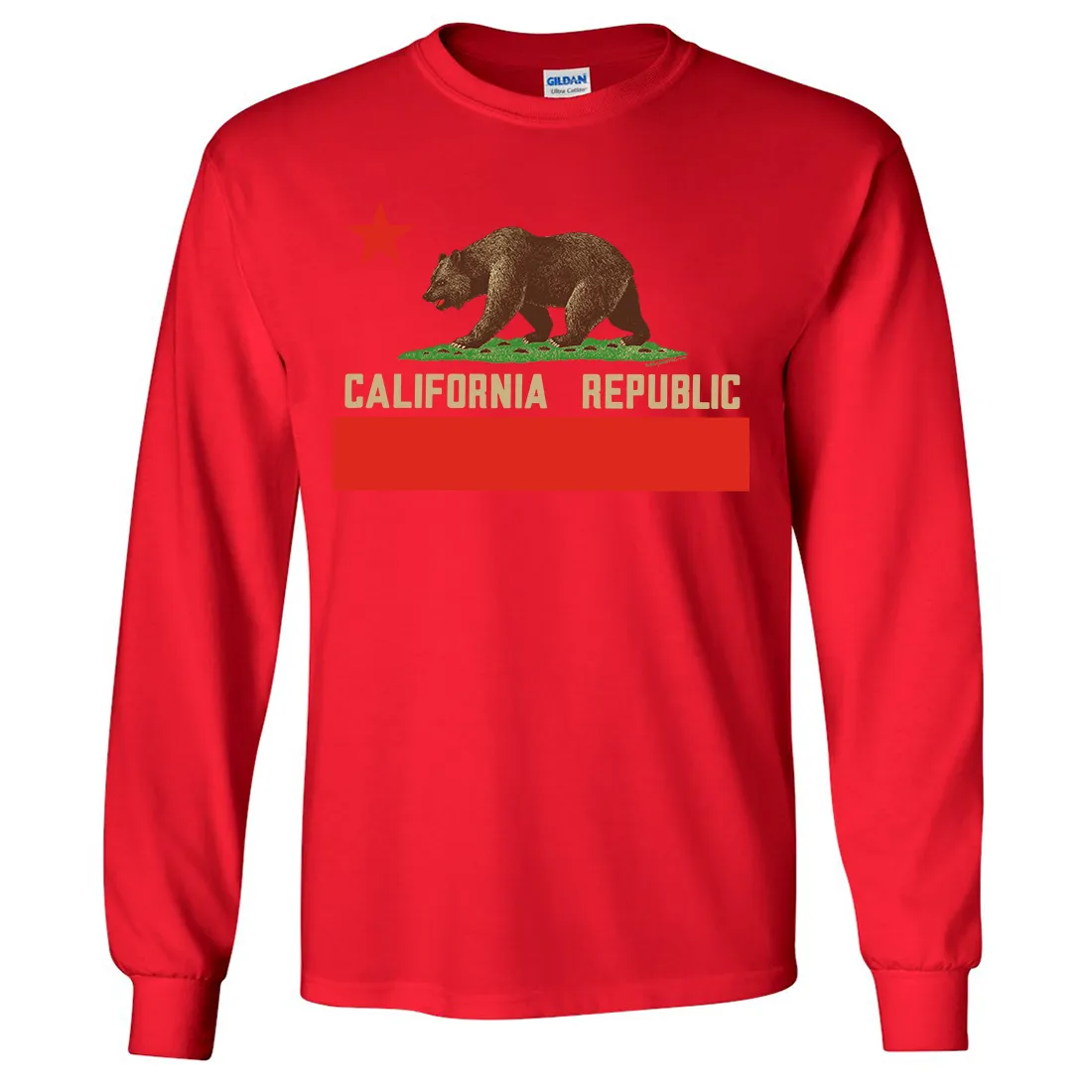 Don Pimentel California Republic Bear Flag Long Sleeve Shirt