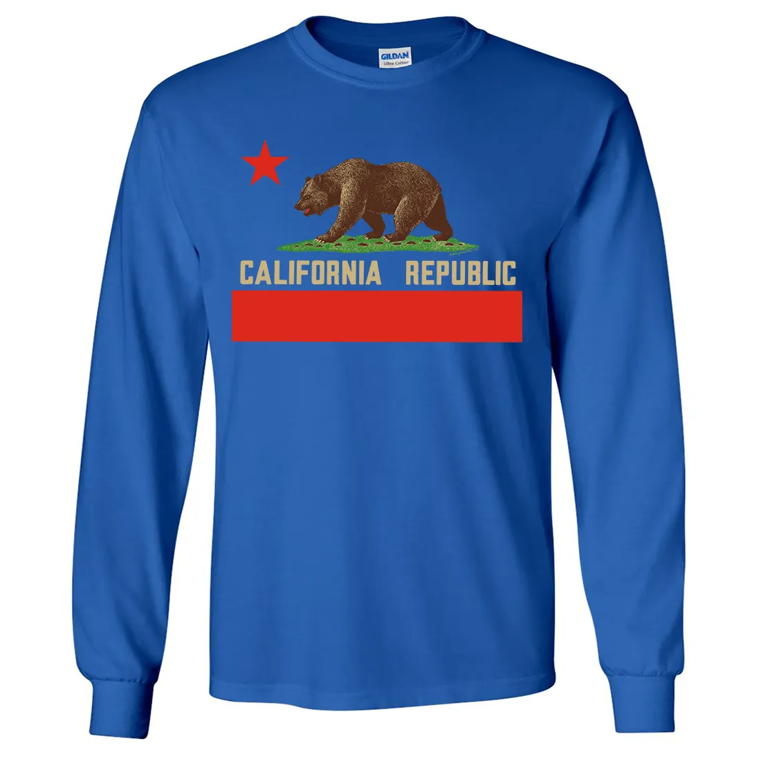 Don Pimentel California Republic Bear Flag Long Sleeve Shirt