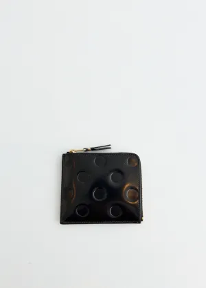 Dots Embossed Leather Wallet