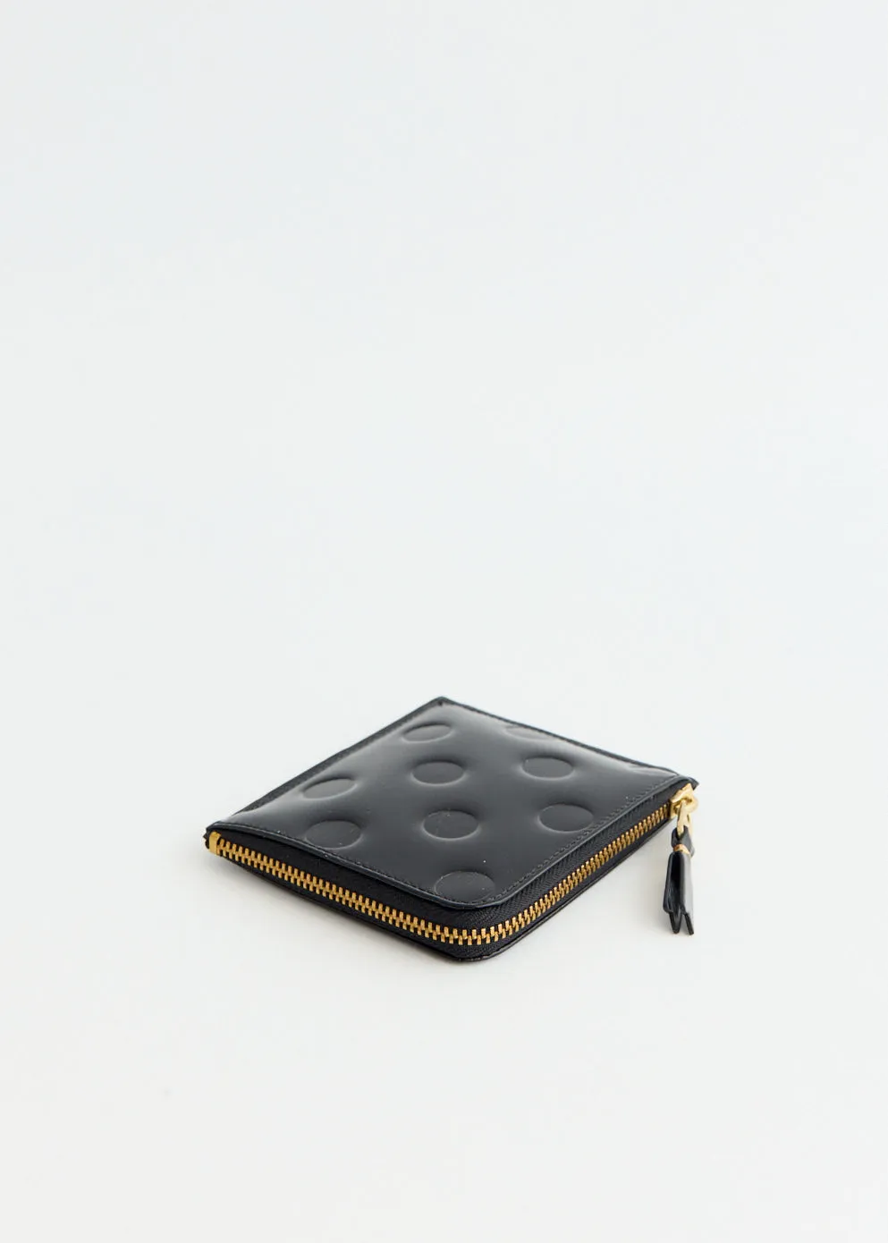 Dots Embossed Leather Wallet