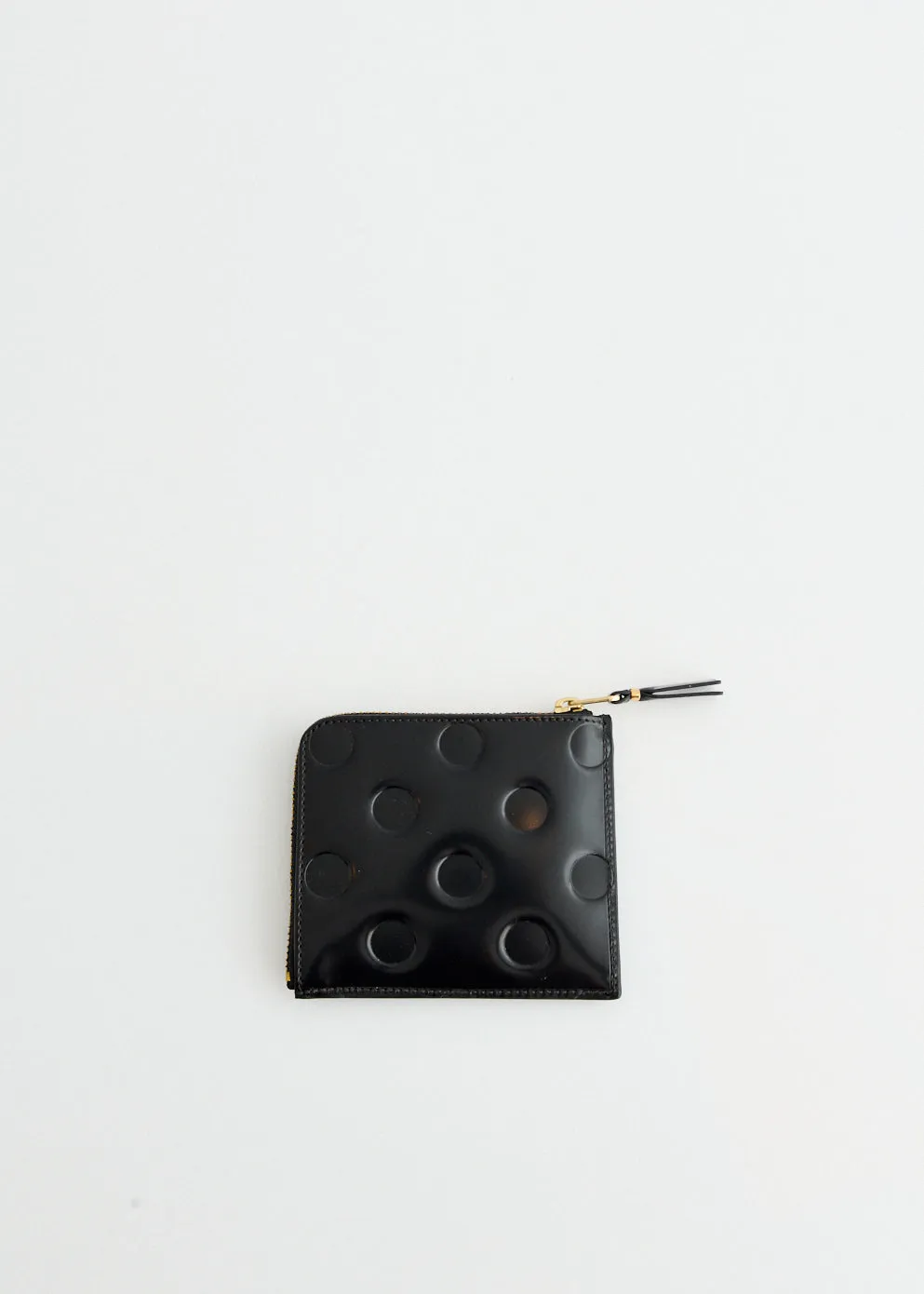 Dots Embossed Leather Wallet