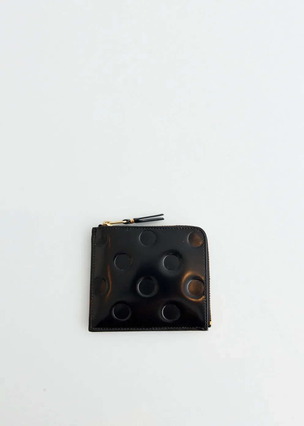 Dots Embossed Leather Wallet