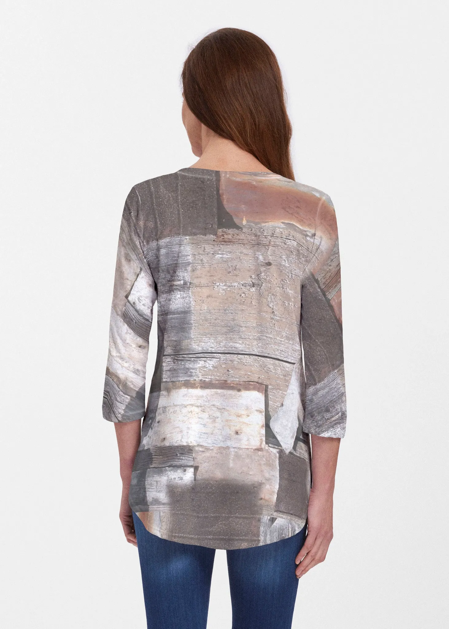 Driftwood (24013) ~ Signature V-neck Flowy Tunic
