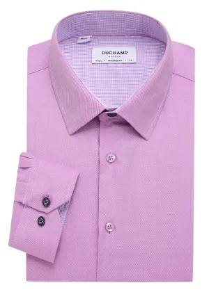 Duchamp London Textured Solid Dress Shirt