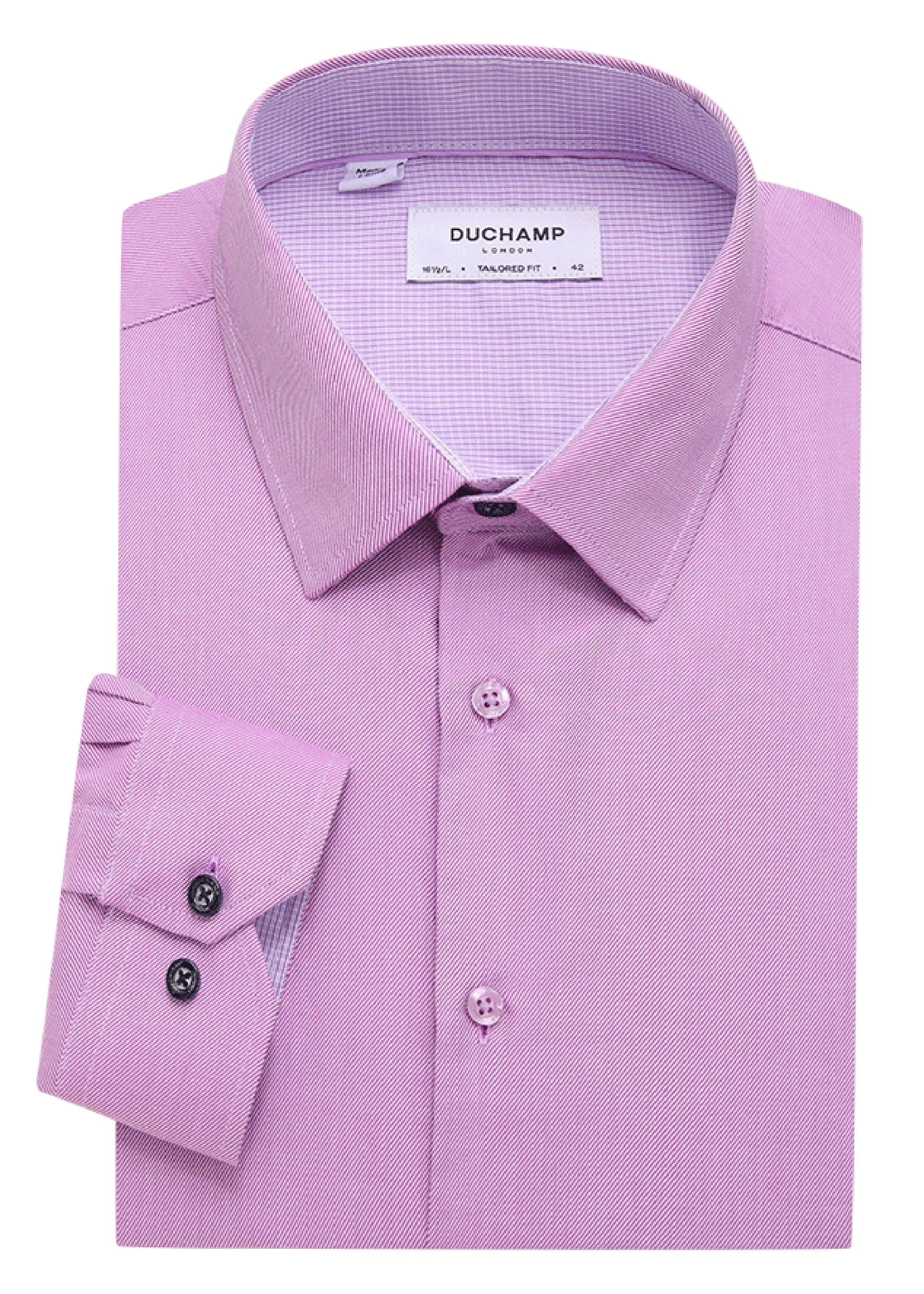 Duchamp London Textured Solid Dress Shirt
