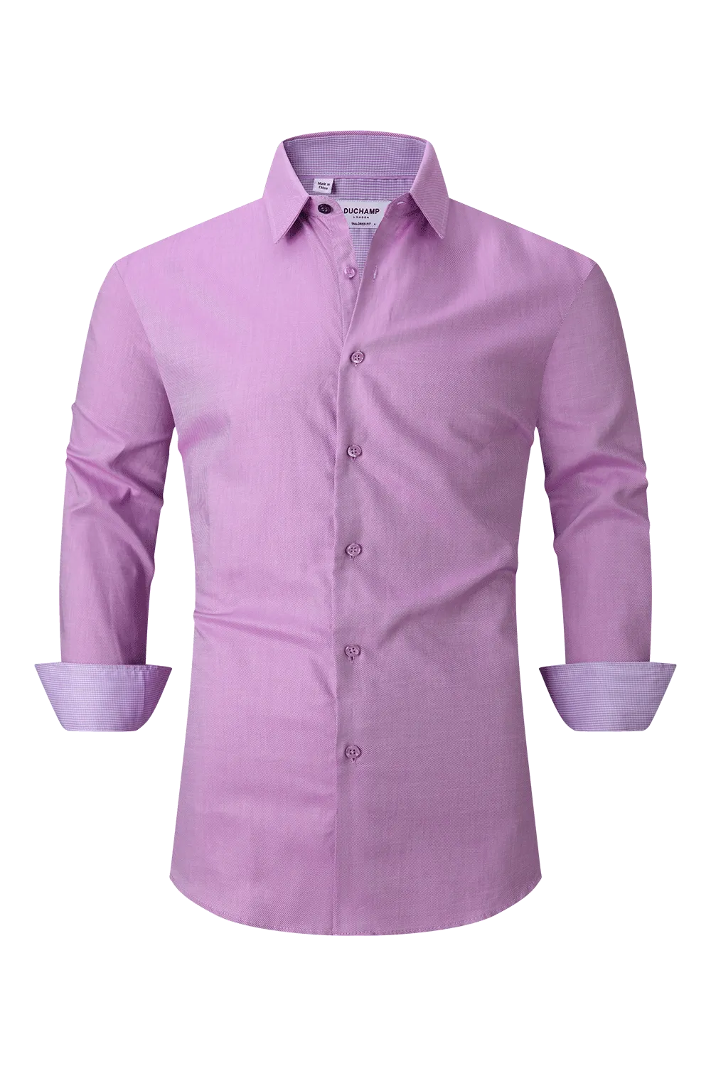 Duchamp London Textured Solid Dress Shirt