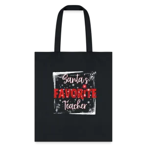 Eco-Friendly Festive Learning: 'Santa's Favorite Teacher' Reusable Tote Bag