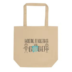 Eco Tote Bag, Holding it Together with Crochet