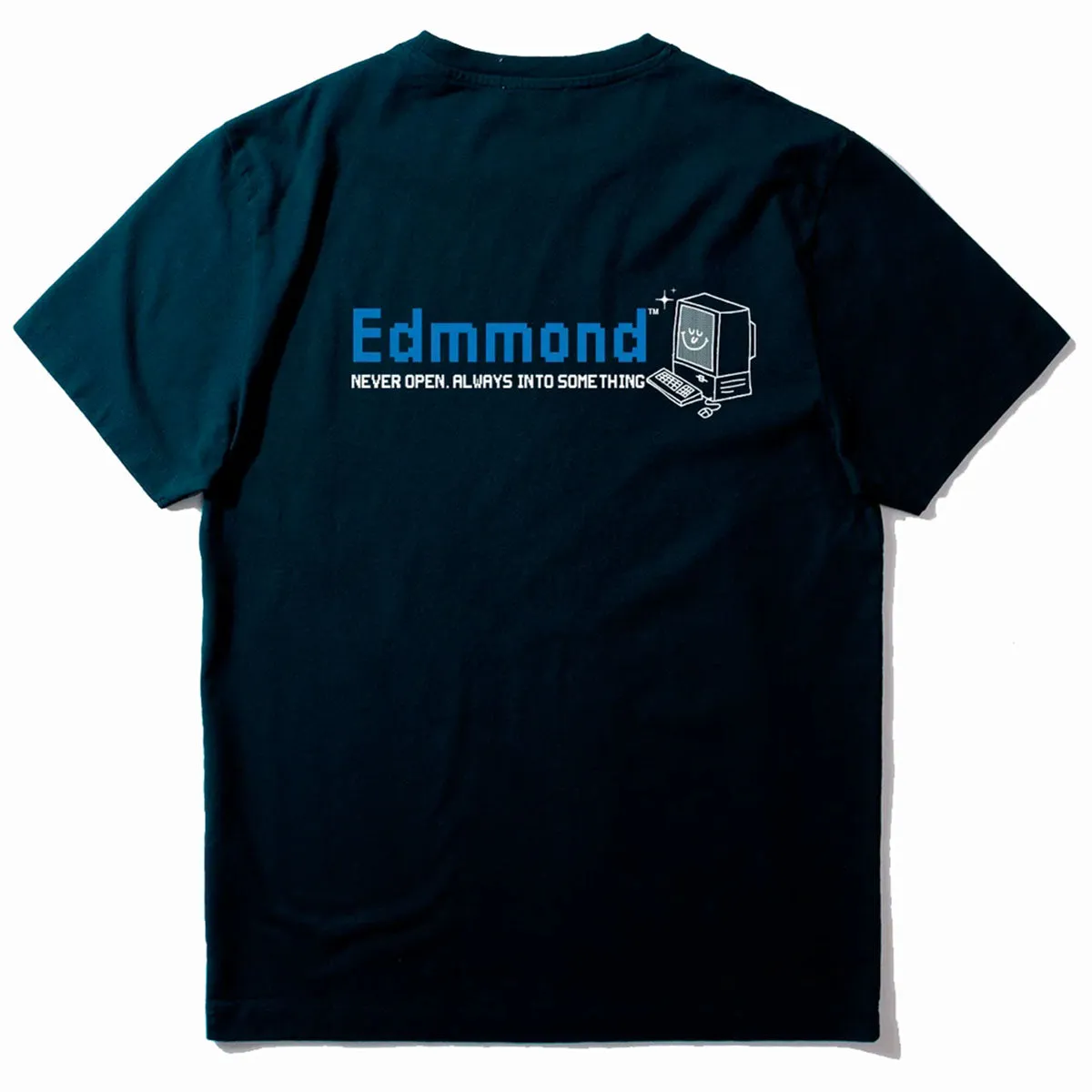 Edmmond Studios Log Off T-Shirt Plain Navy
