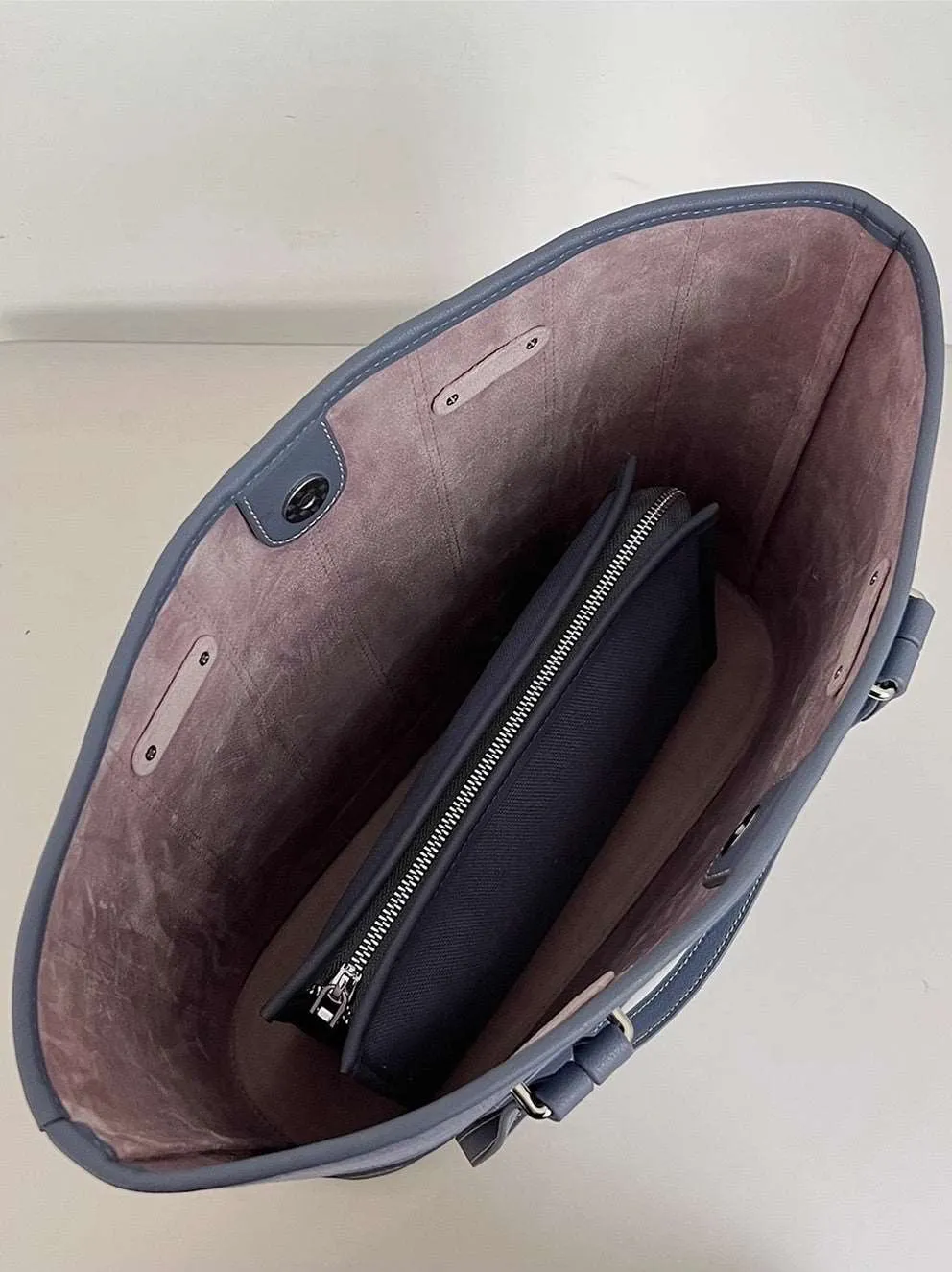 Elegant Dual Strap Canvas Leather Tote Bag