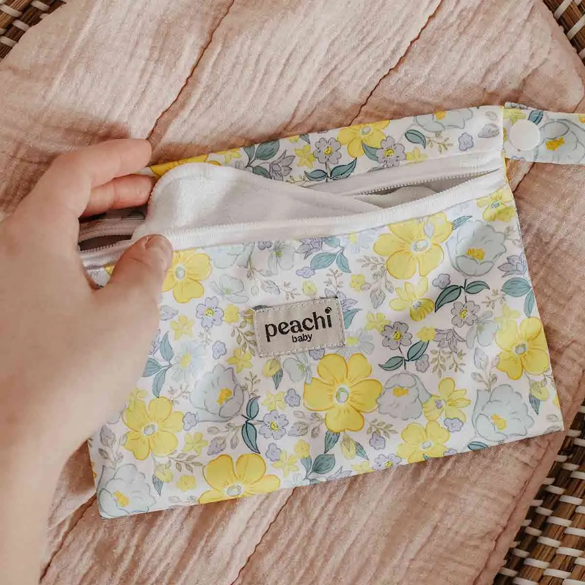 Elsie Ditsy Yellow Mini Wet Bag