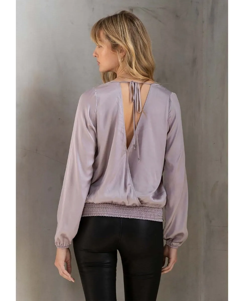 Etienne Surplice Top Lilac