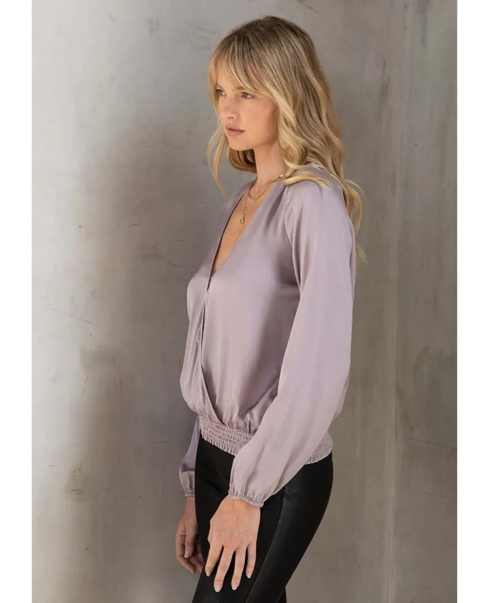 Etienne Surplice Top Lilac