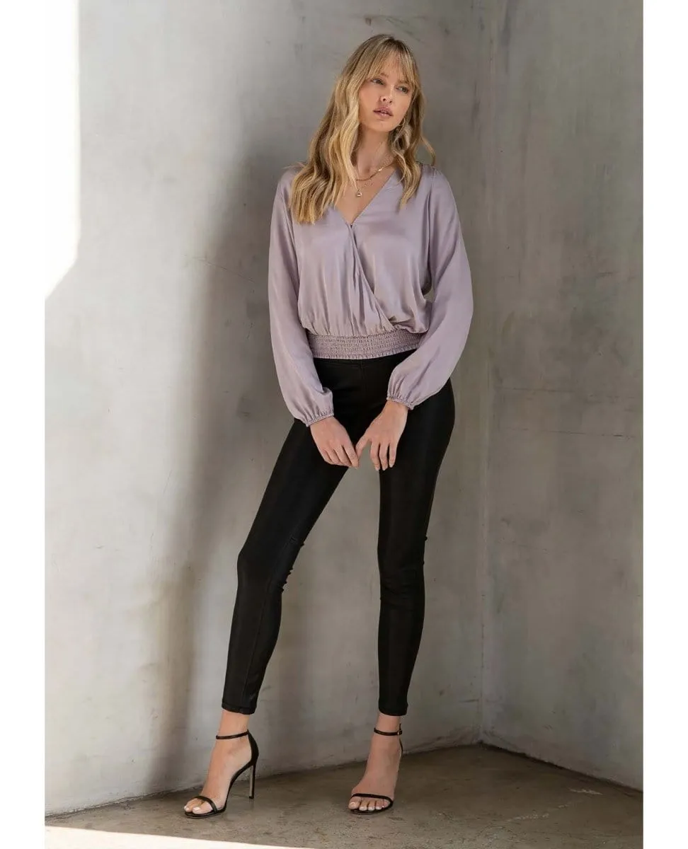 Etienne Surplice Top Lilac