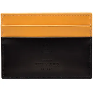Ettinger Mens Bridle Hide Black and London Tan Flat Credit Card Case