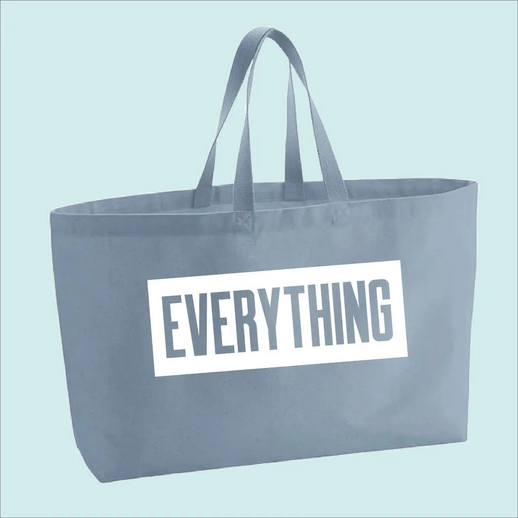Everything Premium Canvas Oversized Tote Bag