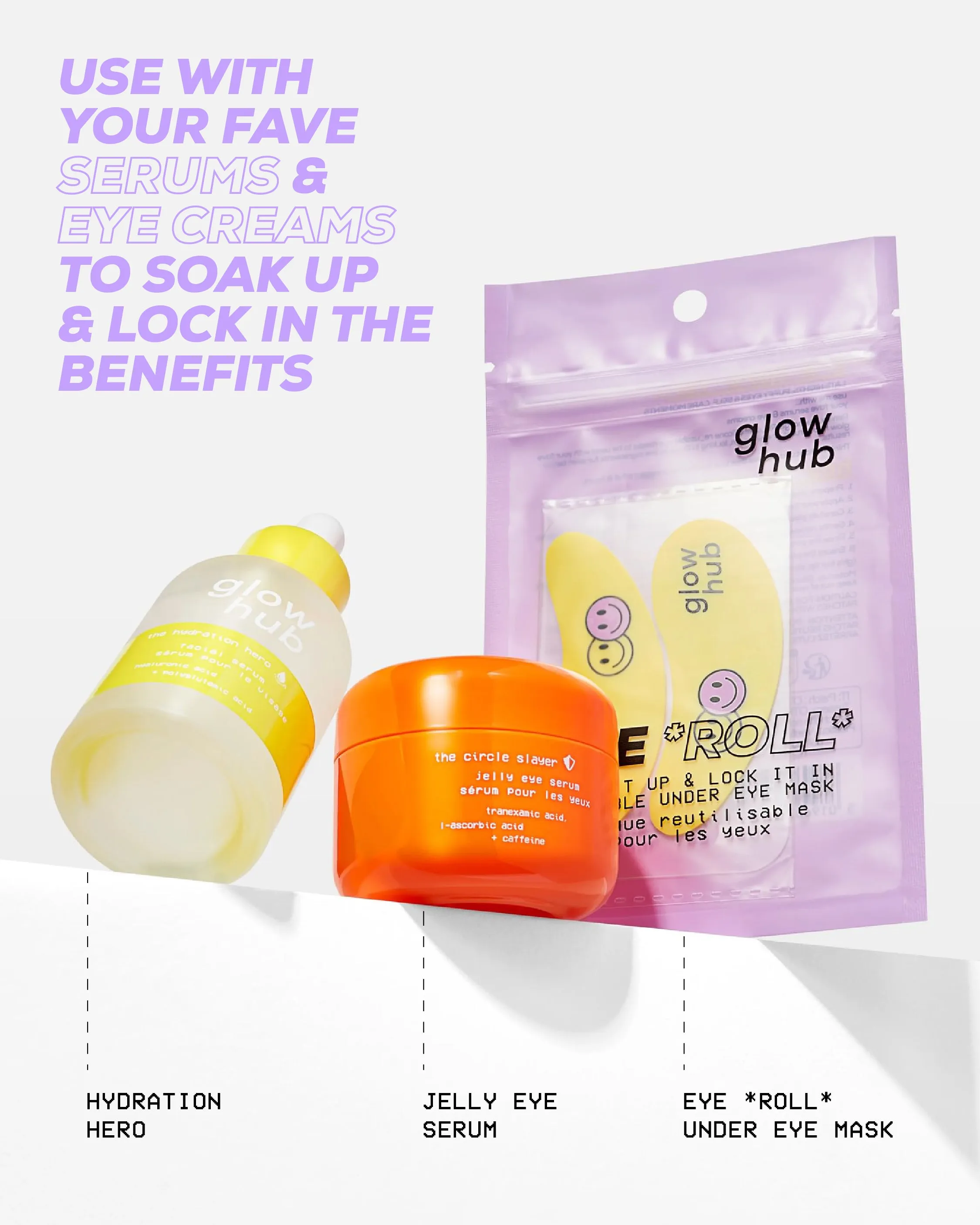 EYE ROLL REUSABLE UNDER EYE MASK