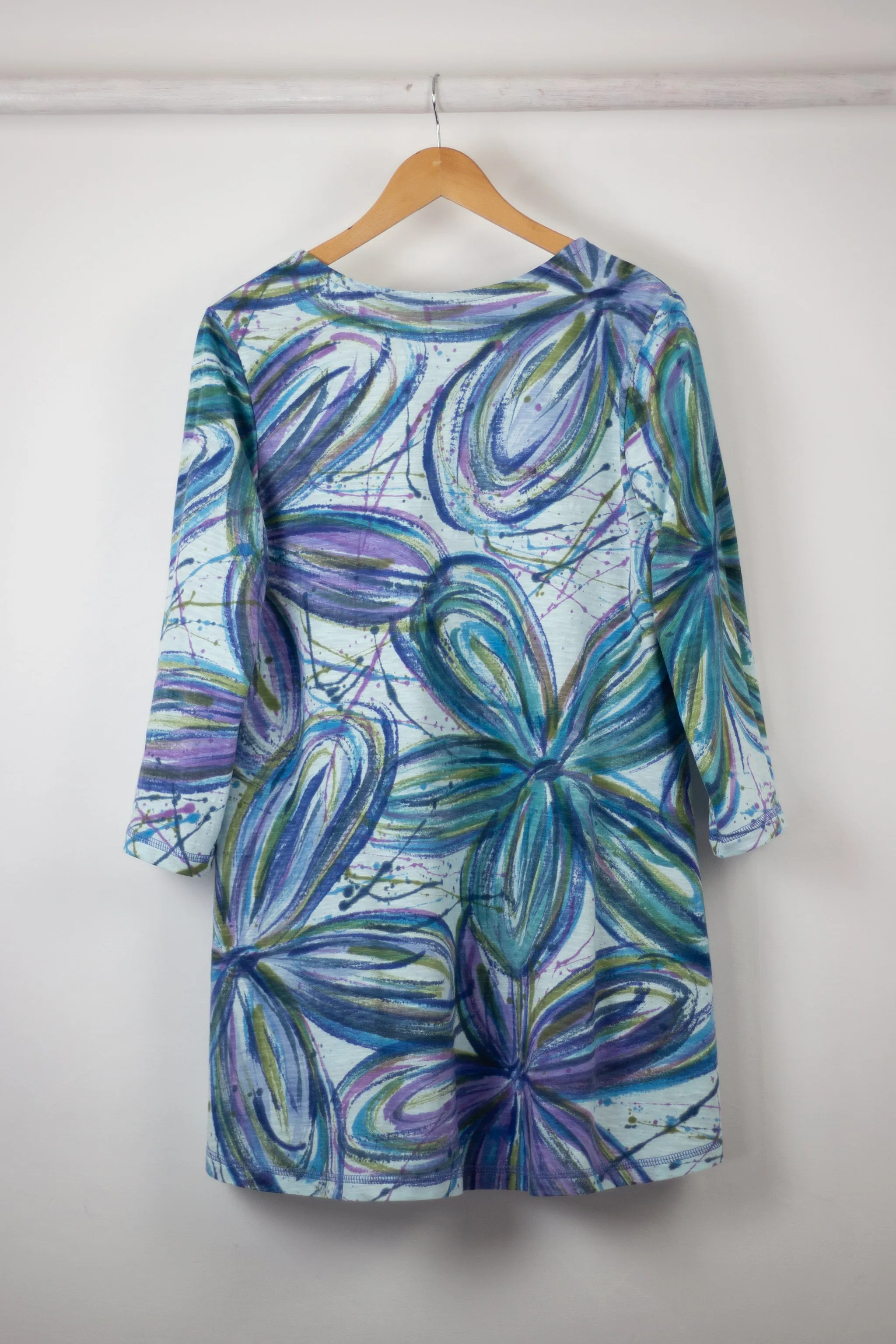 EZ Tunic 5014 - Flower Power Blues